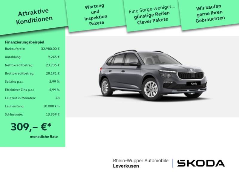 Skoda Kamiq TSI Selection ACC LED AHK LED ACC SHZ NAVI