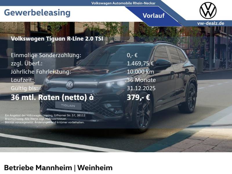 Volkswagen Tiguan R-Line 2.0 TSI 4MOTION DSG AHK NAVI Leder