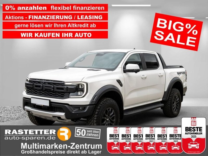 Ford Ranger Raptor DK 5Jahre+Rollo+AHK+Leder+BandO+Matr