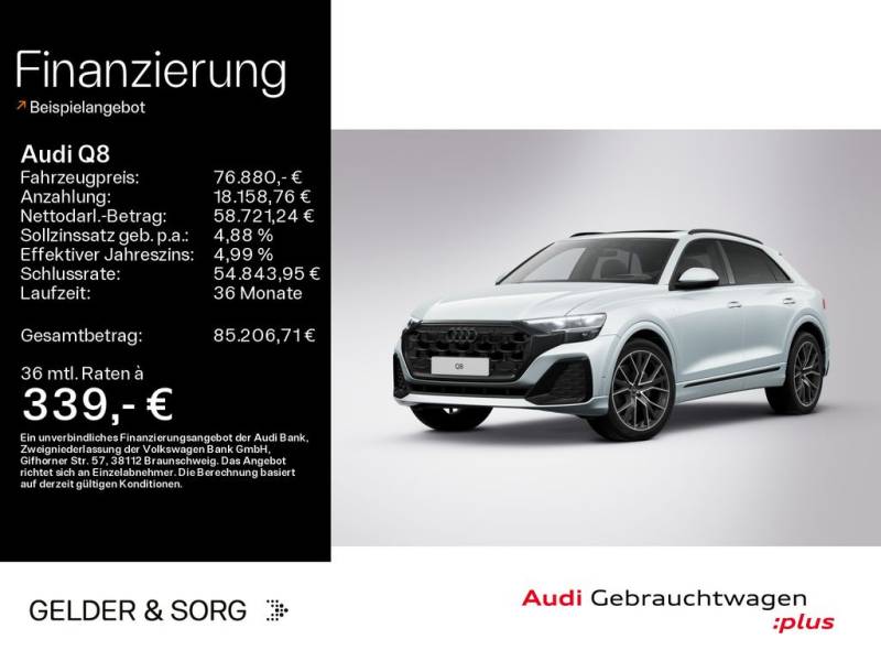 Audi Q8 50 TDI qu. S line Air*AHK*ACC*HuD*Pano*Air