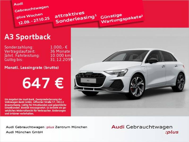 Audi A3 Sportback S line 45 TFSI e 200(2 72) kW(PS) S