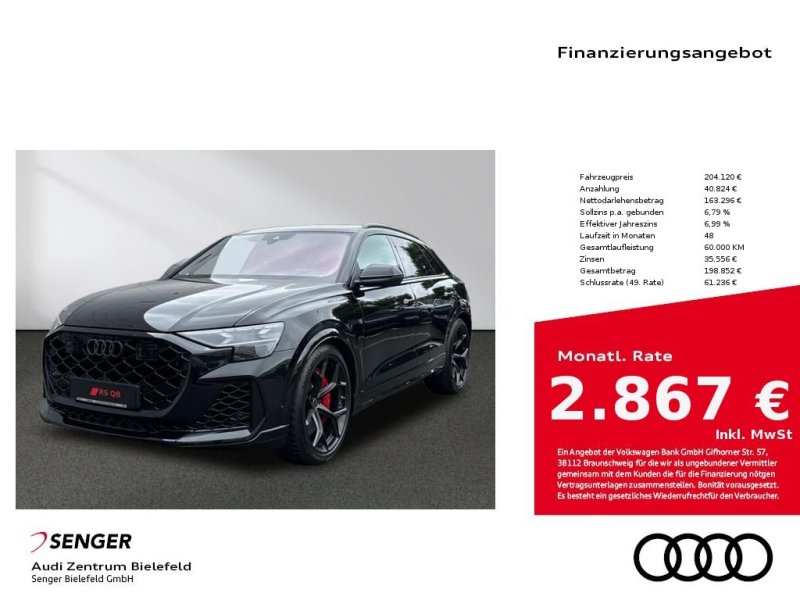 Audi RSQ8 SUV performance 471 kW tiptronic