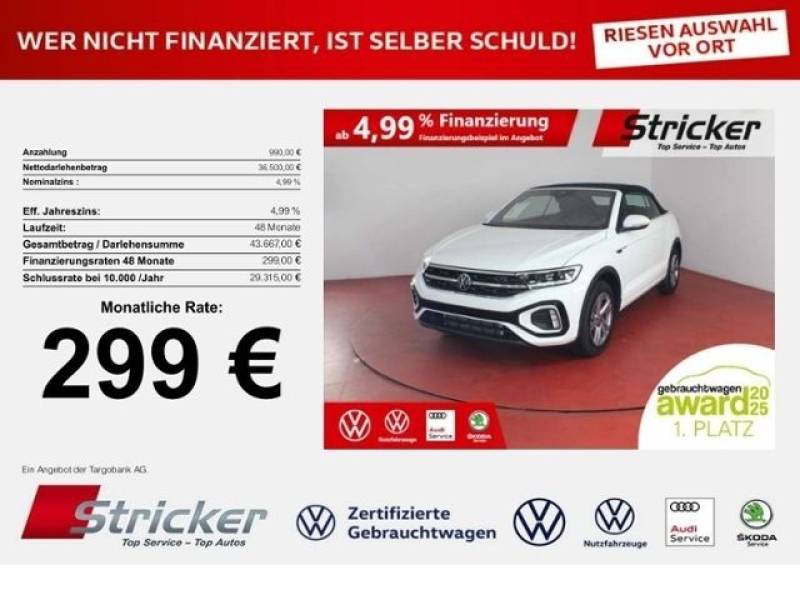 Volkswagen T-Roc  Cabriolet R-Line DSG 12.200€ Rabatt! ACC