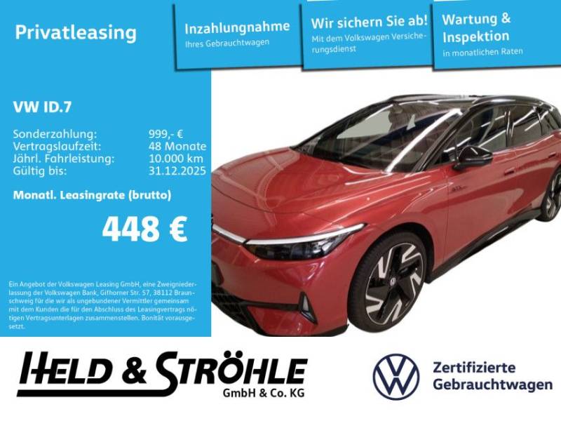 Volkswagen ID.7 Tourer GTX 4M IQ PANO 21" AHK AR-HuD 360°