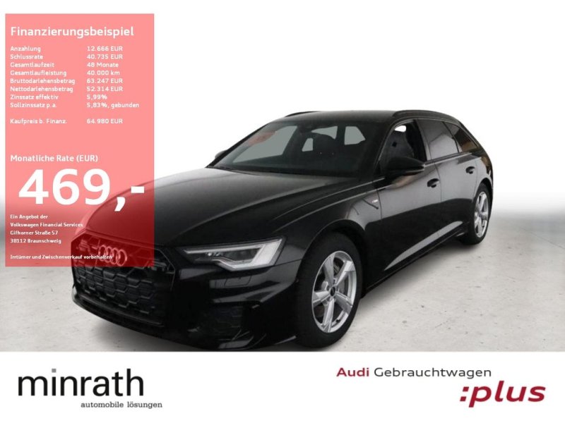 Audi A6 Avant 50 TDI Q S-Line MATRIX BLACK AHK 360