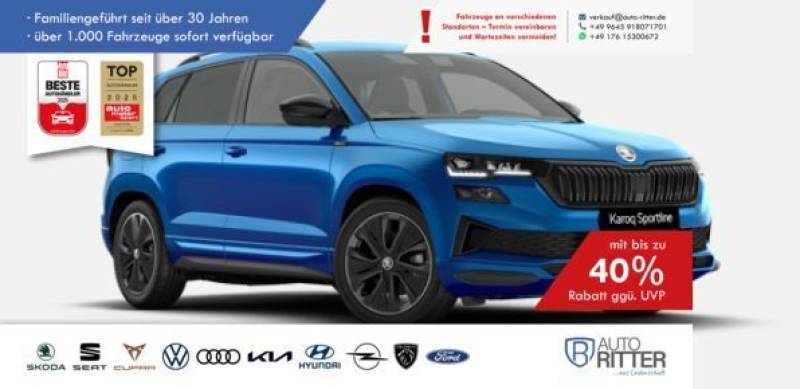 Skoda Karoq Sportline ACC-AHK-RFK-LED-Carplay-Klima...