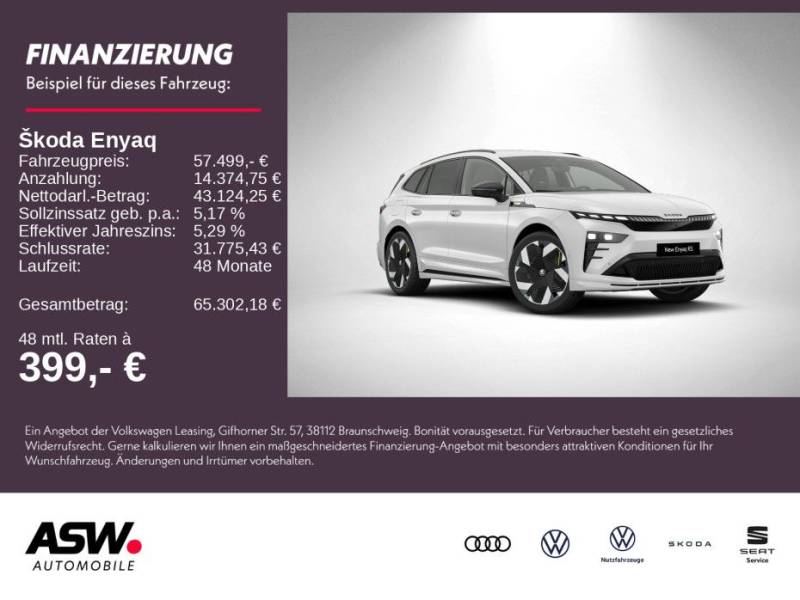 Skoda Enyaq RS 340PS 4x4 ACC 360° CANTON Head-UP AHK