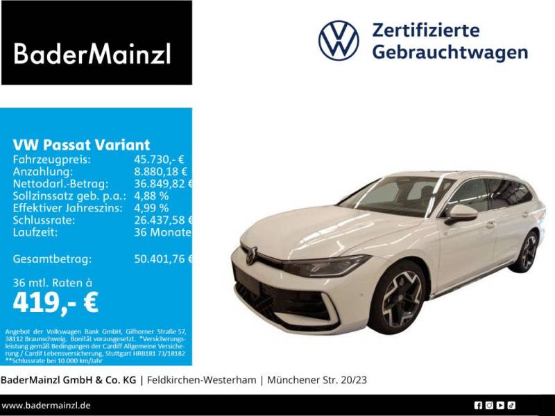 Volkswagen Passat Variant 2.0 TDI 4M DSG R-Line AHK Pano