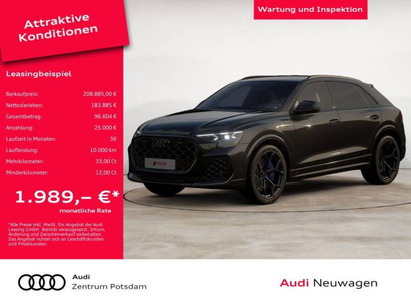 Audi RS Q8 SUV performance BandO PANO MATRIX-LED LASER