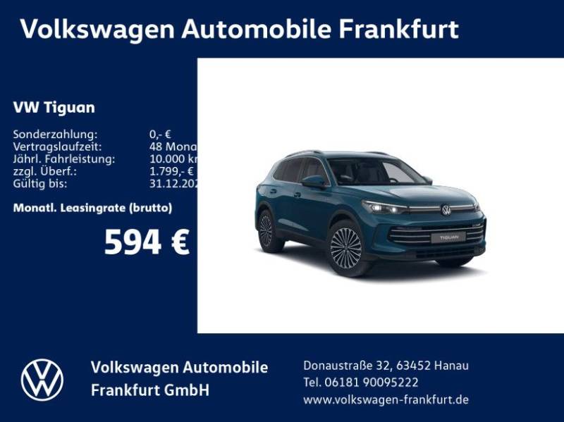Volkswagen Tiguan Elegance 1,5 l eTSI OPF 110 kW (1 50 PS)
