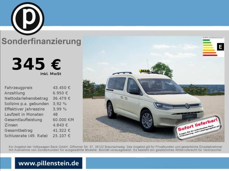 Volkswagen Caddy Maxi Life Taxi SITZHZG KAMERA LED PDC