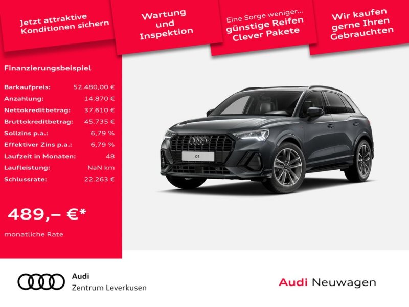 Audi Q3 S line 35 TFSI S tronic ACC AHK PANO LED NAVI