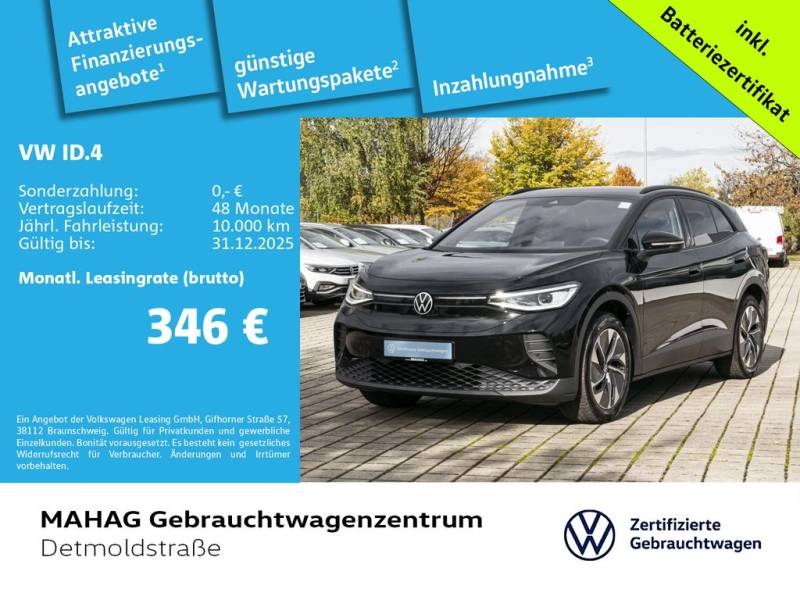 Volkswagen ID.4 Pure 125 kW WärmePu CCS  IQ.Light Navi Park