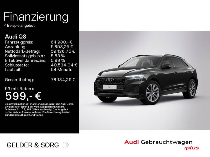 Audi Q8 45 TDI quattro HuD*air*Matrix*Tour*360°*