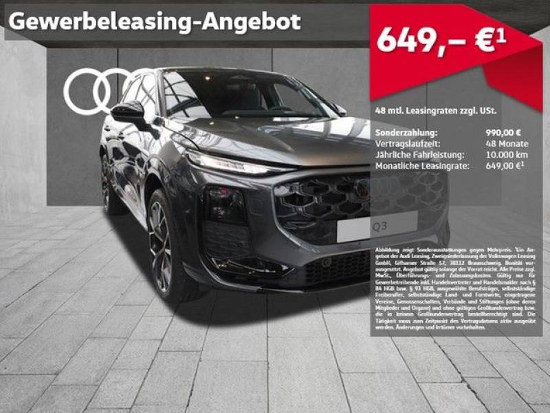 Audi Q3 Sportback e-hybrid UPE 74.670,00 EUR 2x S LI