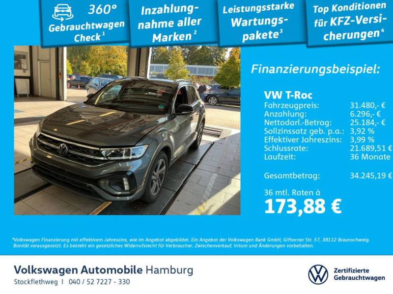 Volkswagen T-Roc 1.5 TSI R-Line DSG AHK Nav ACC CarPlay Cam