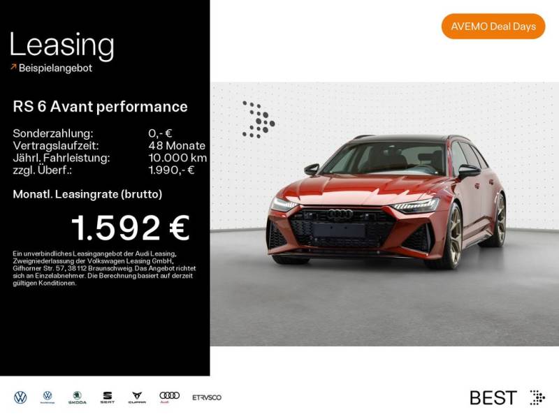 Audi RS 6 Avant performance KERAMIK*305KMH*SOFT*BandOAD