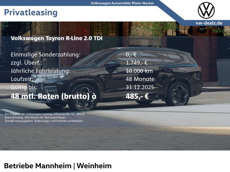 Volkswagen Tayron R-Line 2.0 TDI DSG NAVI AHK LED DAB ACC