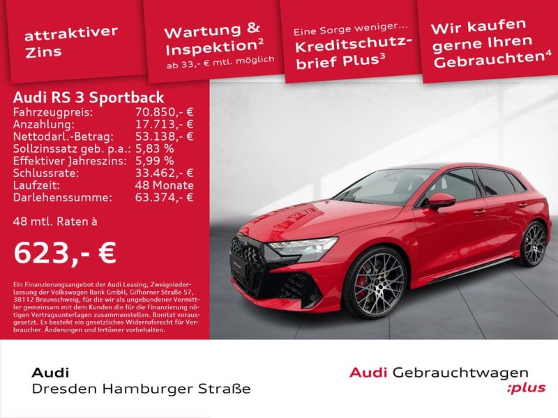 Audi RS 3 Sportback 294(400) kW(PS) S tr onic