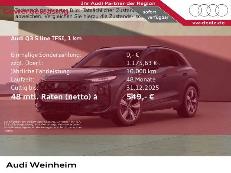 Audi Q3 SUV TFSI 110 kW S tronic NAVI ALU 19" LED DAB
