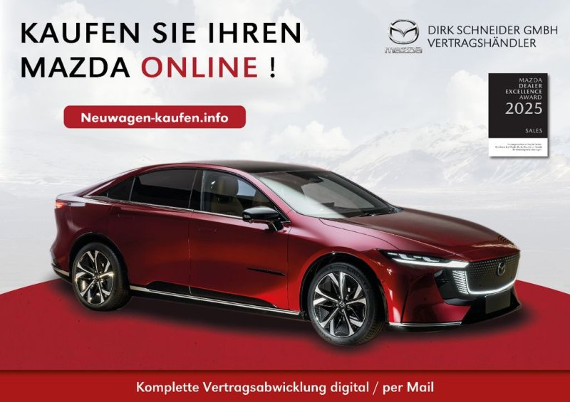 Mazda 6e EV Elektro Heckantrieb Takumi > Bestellbar