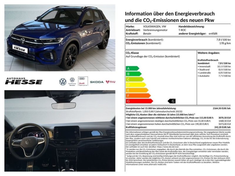 Volkswagen T-Roc 2.0 TSI R-Line 4 Motion DSG, AHK Pano LED