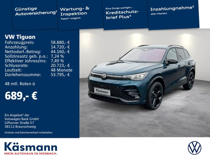 Volkswagen Tiguan R-Line 2.0TDI 4M AHK BLACKSTYLE HandK STHZ