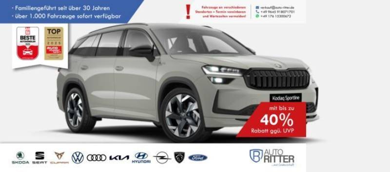 Skoda Kodiaq Sportline AHK-RFK-LED-Navi-Klima-PDC-SHZ