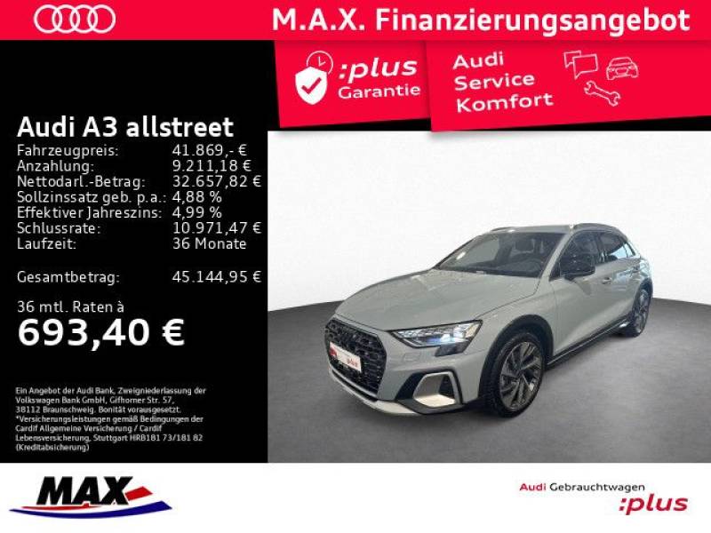 Audi A3 allstreet 35 TDI LED+SONOS+AHK+KAMERA+HUD+ALU