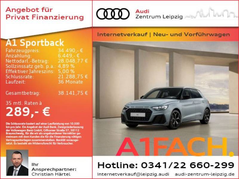 Audi A1 Sportback S line 35 TFSI LED*WR*2Z-Klima*18**
