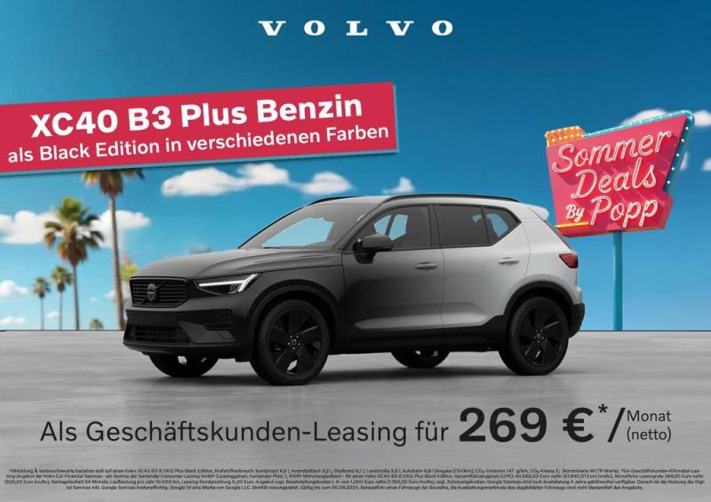 Volvo XC40 B3 Plus Black Edition 20" 360° ACC FHZ HandK