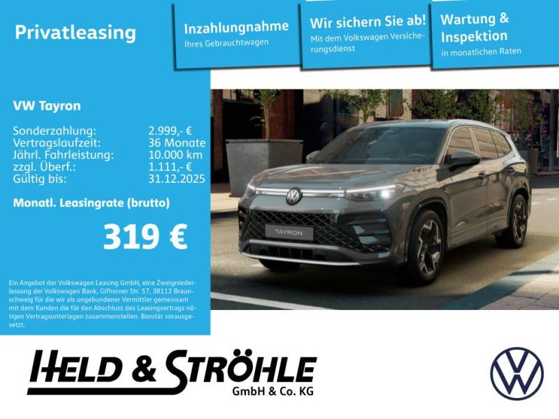 Volkswagen Tayron 2.0 TDI 110 kW R-Line / ACC / RFK / LED+