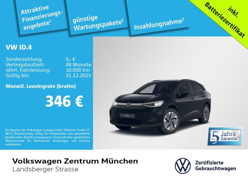 Volkswagen ID.4 Pure 125kW WärmePu CCS IQ.Light Navi ParkPi
