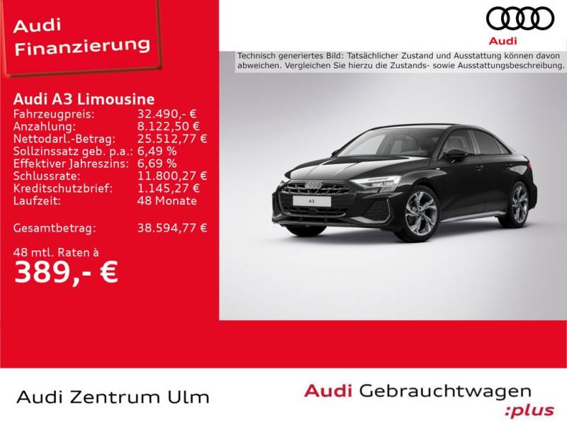 Audi A3 Limousine S line 35 TFSI AHK NAV+ LED 5J.GAR.