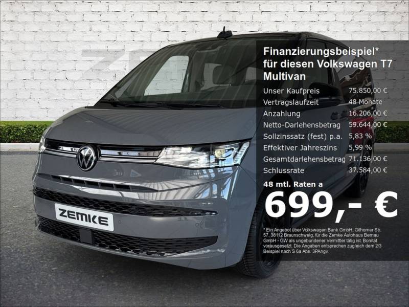 Volkswagen T7 Multivan Edition 2,0 TSI OPF DSG LÜ Leder Nav
