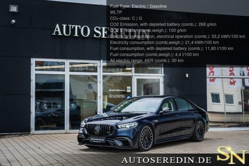 Mercedes-Benz S 63 AMG BRABUS B930 CARBON+4SEATS+FRIDGE+4D