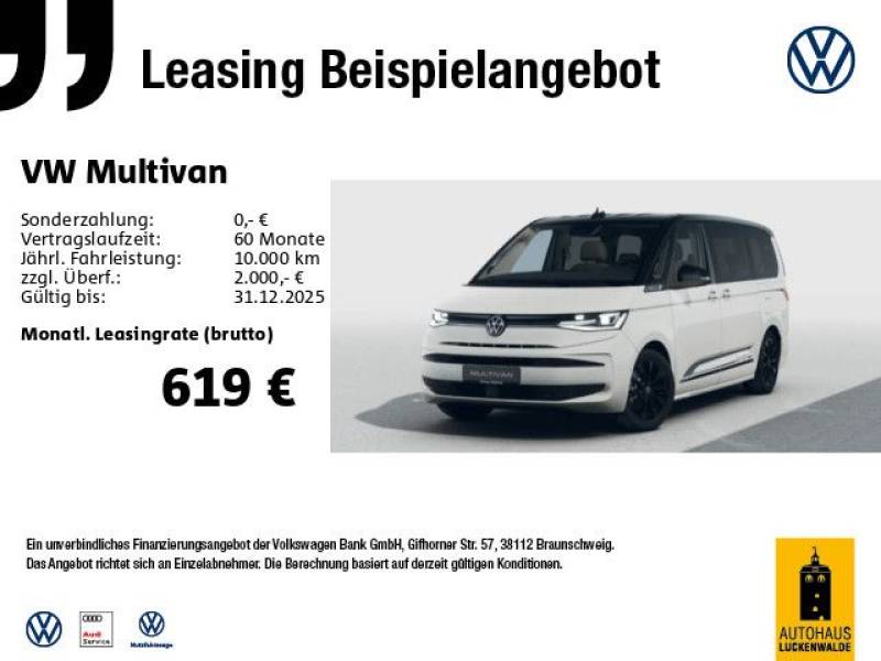 Volkswagen T7 Multivan 2.0 TDI Edition LÜ DSG *AHK*360°*