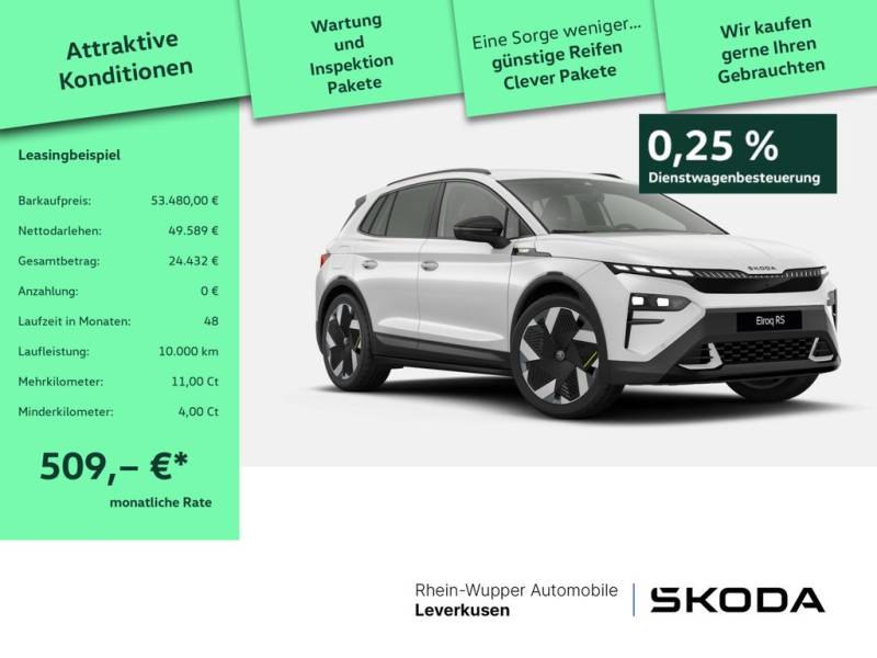 Skoda Elroq RS AHK 360° HUD MATRIX ACC PTS DCC MEMORY