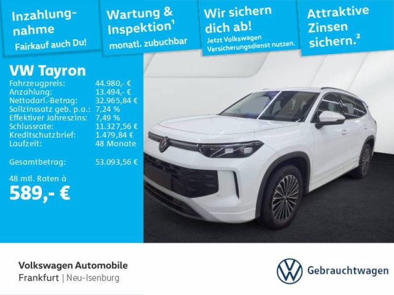 Volkswagen Tayron 2.0 TDI DSG Life 4Motion Navi AHK Fahrass