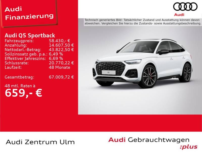 Audi Q5 Sportback S-Line 40 TFSI qu 21 AHK PANO STHZ