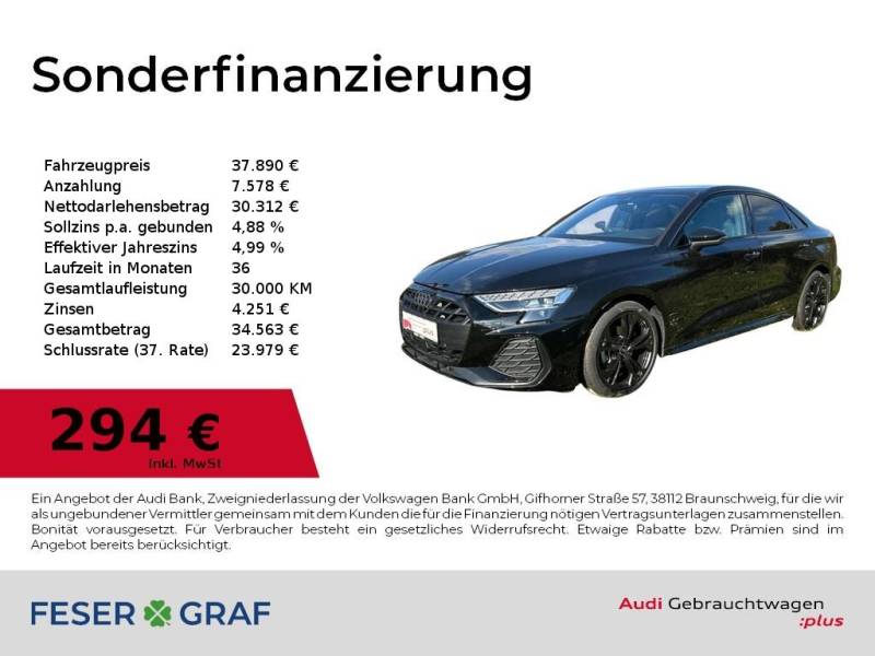 Audi A3 Limousine 35 TFSI S line Navi+/VC+/Kamera/SHZ