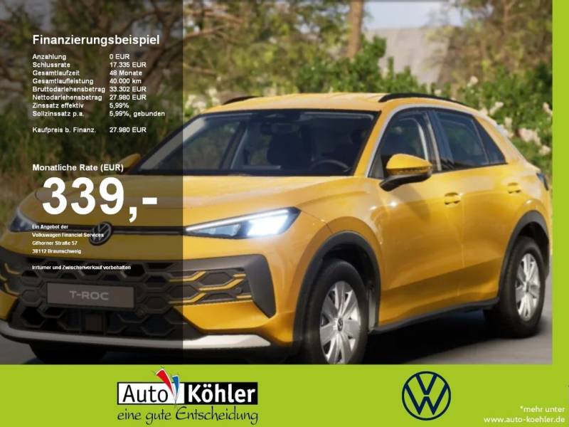 Volkswagen T-Roc Trend Modelljahr 2026! CarPlay+LED+Virt