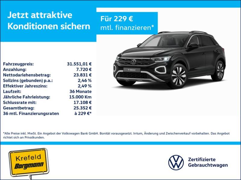 Volkswagen T-Roc 2.0 TDI Goal AHK LED ACC NAVI KAMERA SHZ