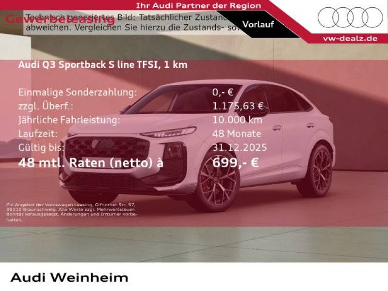 Audi Q3 Sportback TFSI quattro s-tronic AHK NAVI LED