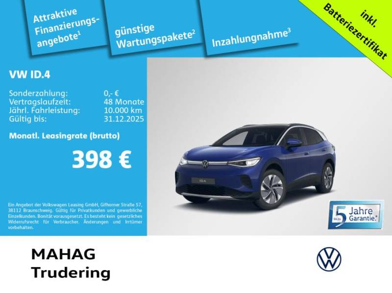 Volkswagen ID.4 Pro 210kW WärmePu CCS IQ.Light Navi ParkAss