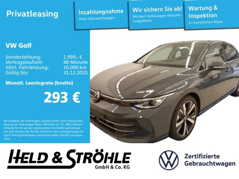 Volkswagen Golf 8 Style 1.5 eTSI DSG AHK LED+ ACC KAM ALU18