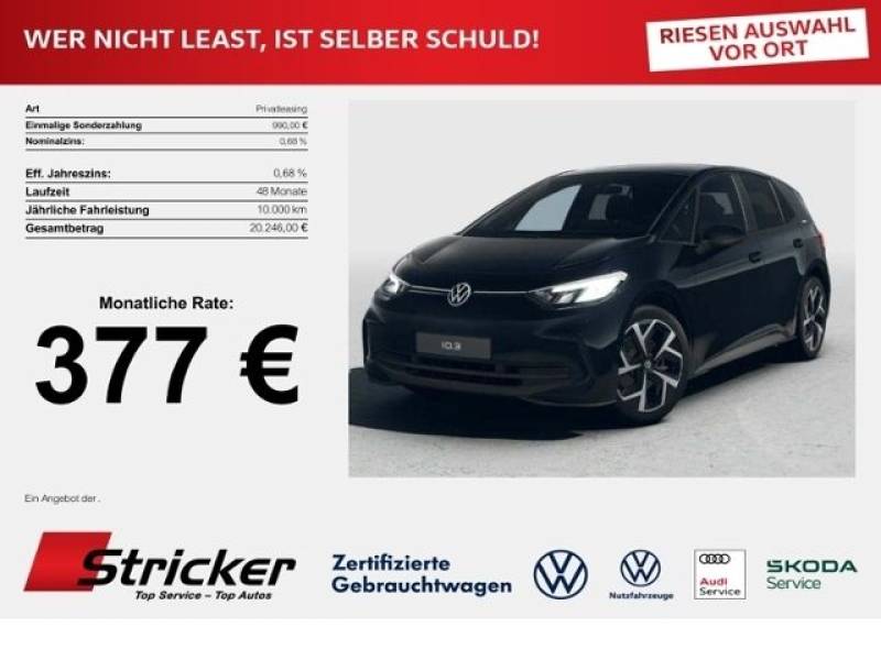 Volkswagen ID.3 VW ID.3 Pure ENERGY 59 kWh 343,- mtl GJ AC