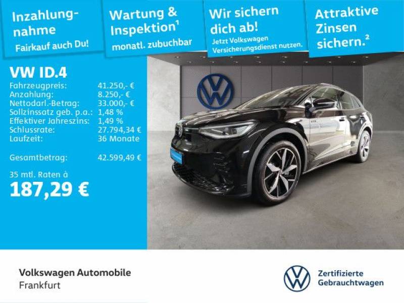 Volkswagen ID.4 GTX Navi Sprachbedienung Spurhalteassistent