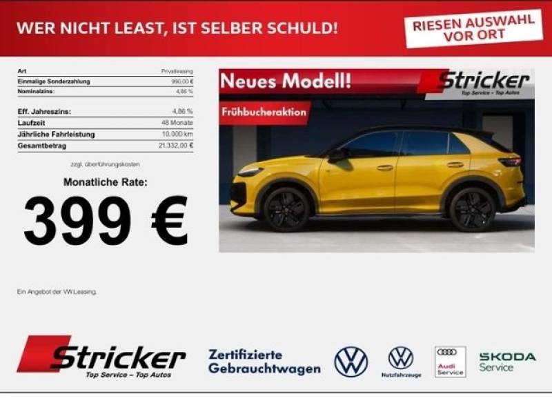 Volkswagen T-Roc R-Line Black Style AHK 399,- mtl.! elkt.