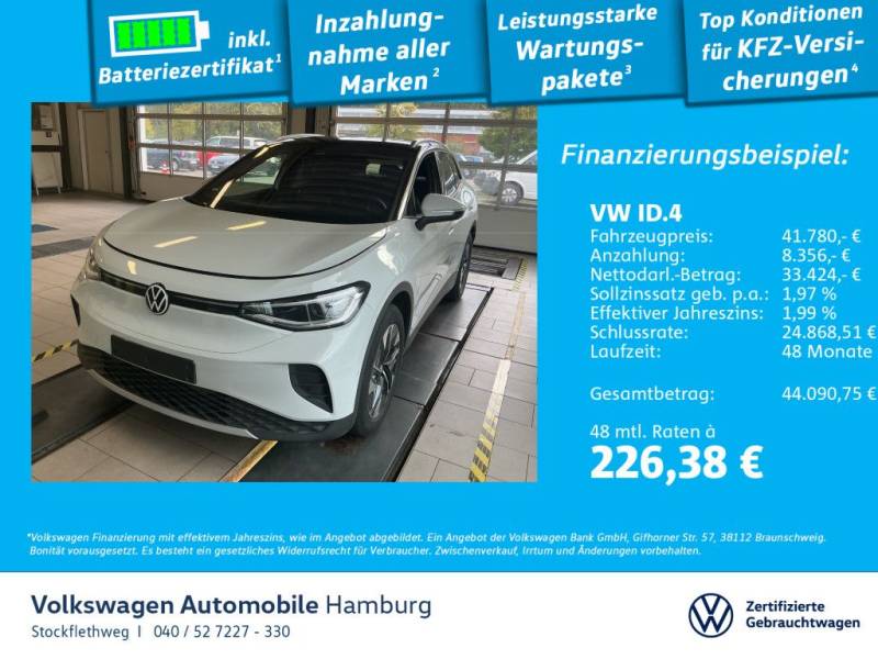 Volkswagen ID.4 Pro Navi ACC Kamera CarPlay Wärmepumpe